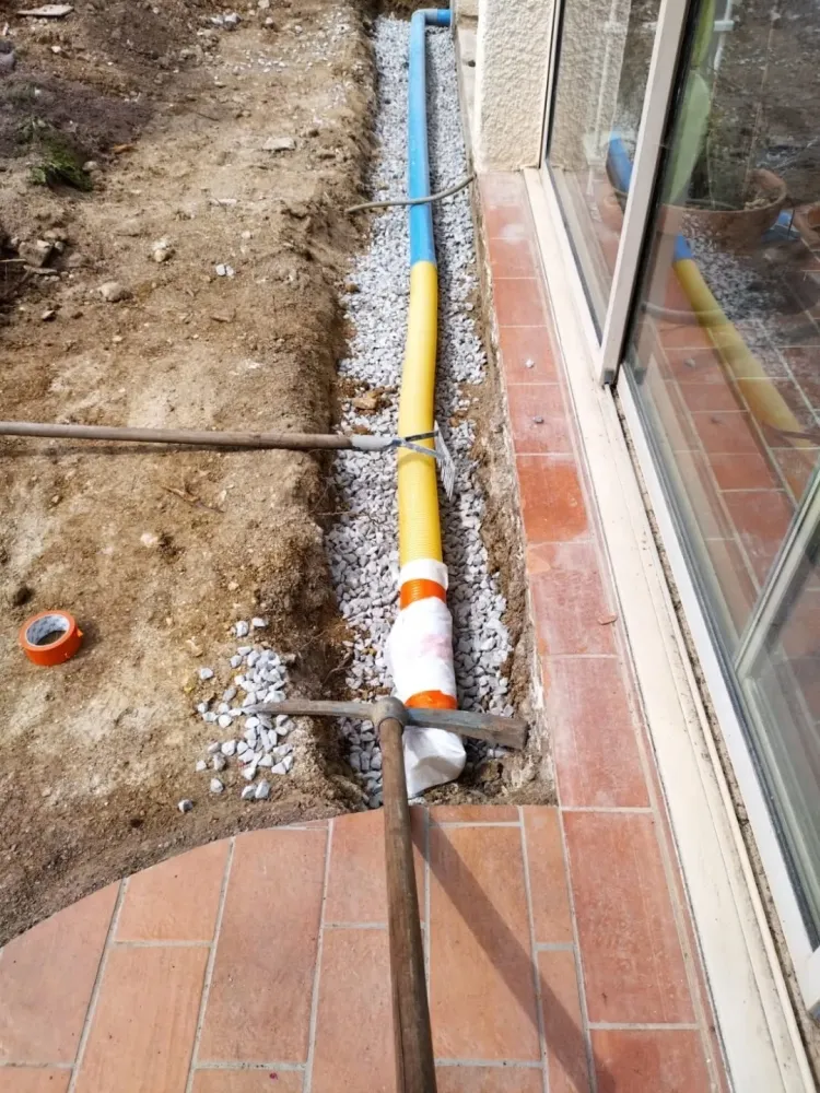 Raccordement eau électricité près de Montarnaud